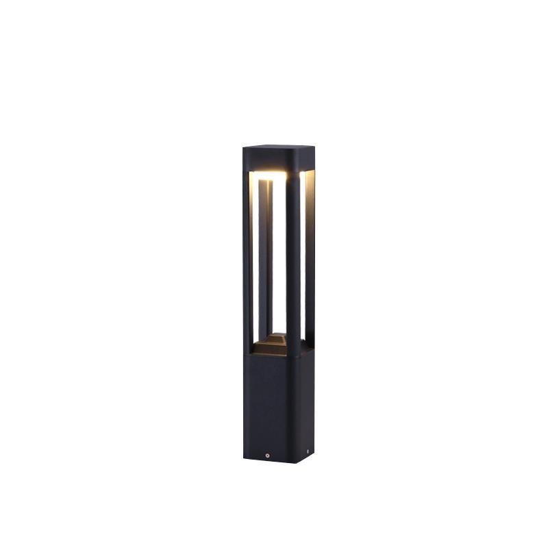 Quadruple-Sided Aluminum LED Bollard Lights Open Design for Optimal Illumination