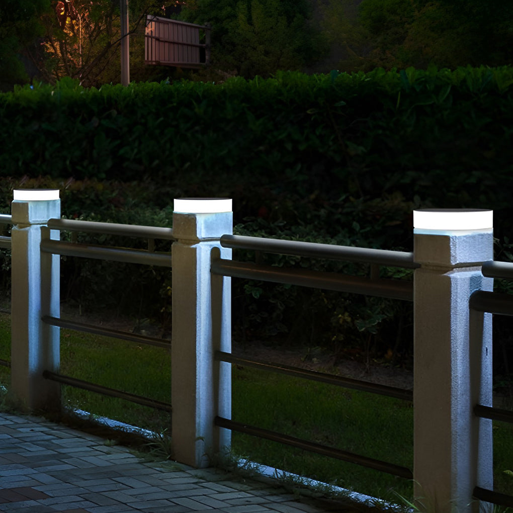 Seamless Solar Disk Lights Elegant LED Ground Lighting for Outdoor Landscapes