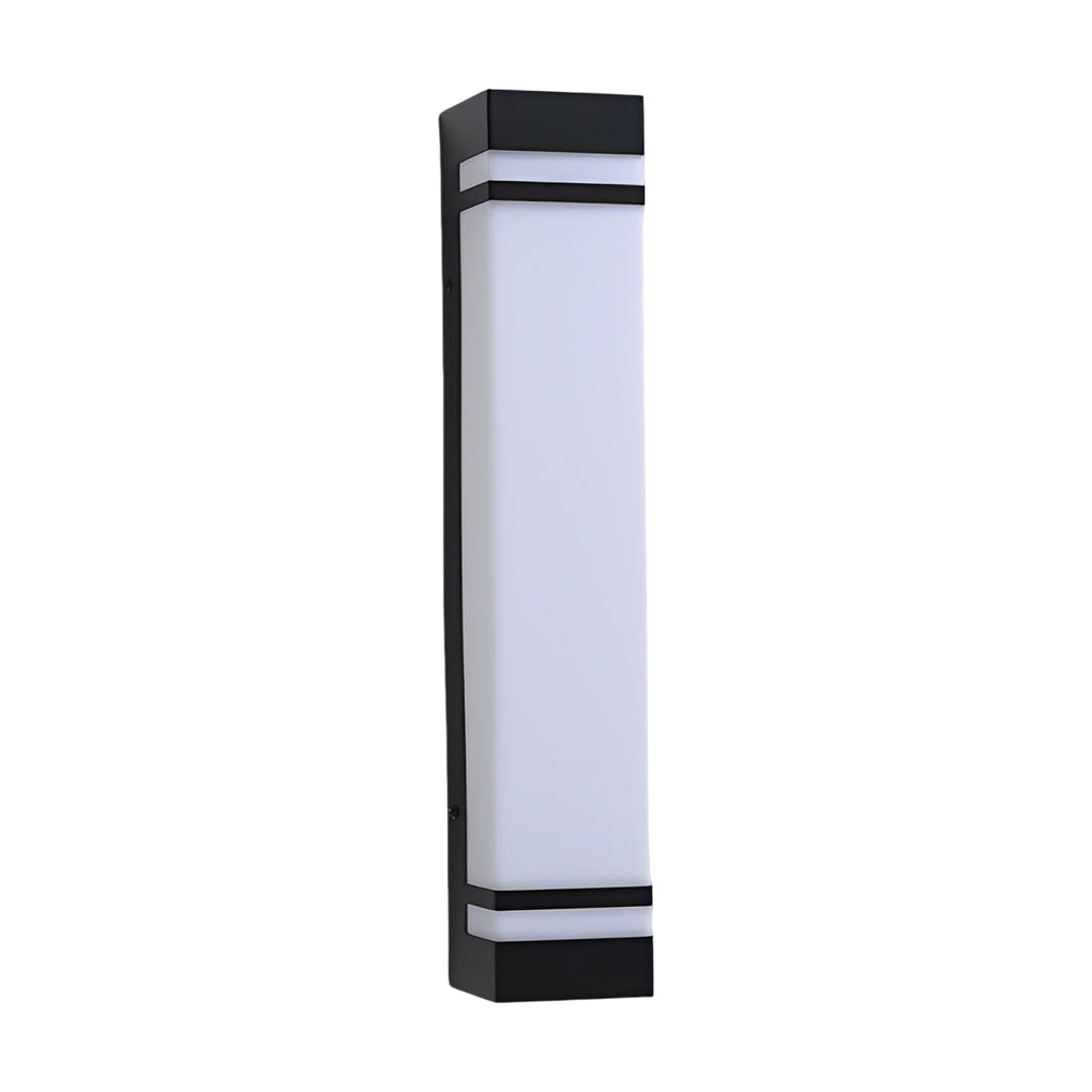 Rectangle Modern Waterproof LED Black Outdoor Wall Lighting