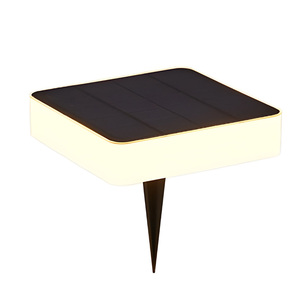 Seamless Solar Disk Lights Elegant LED Ground Lighting for Outdoor Landscapes