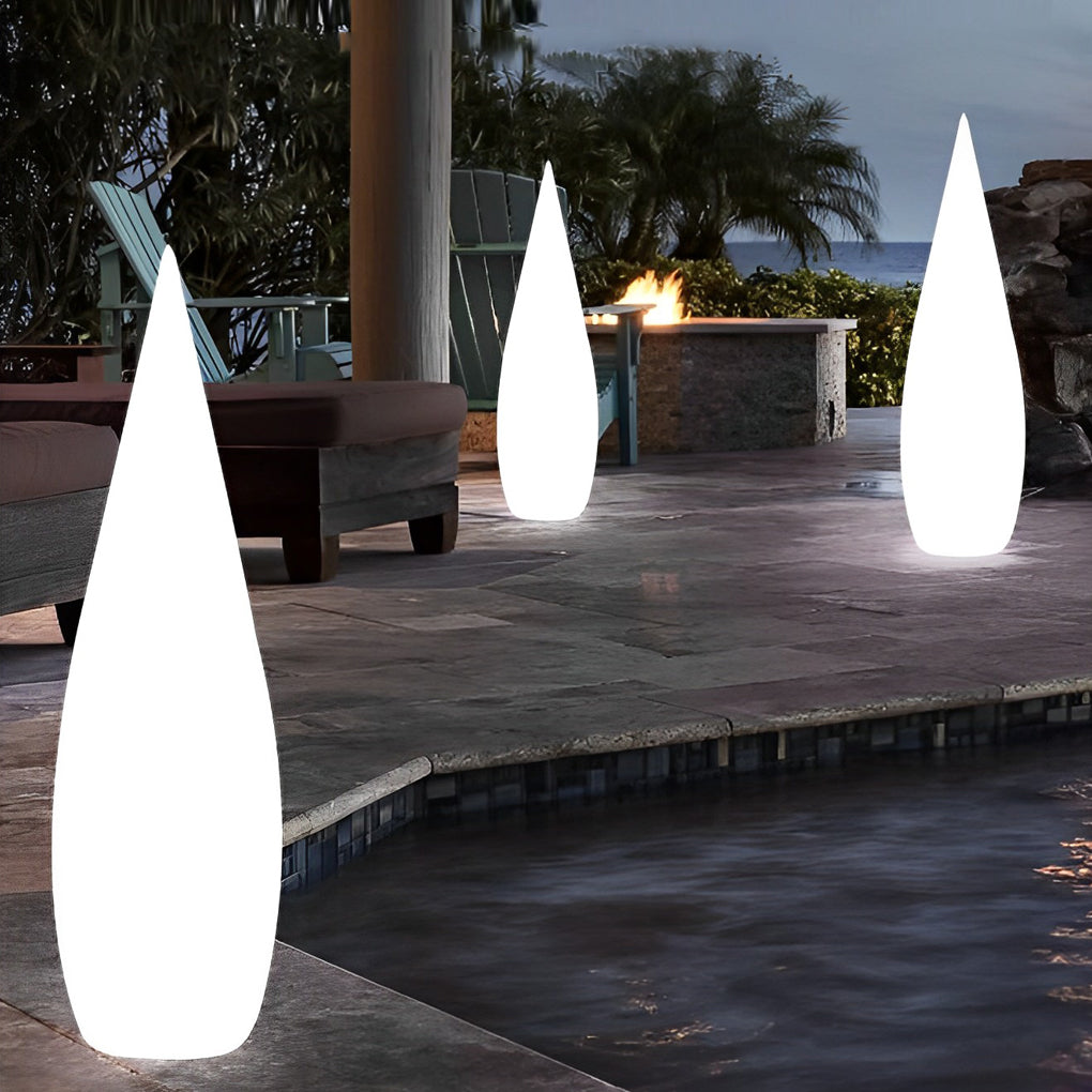 Three-Way Powered Water Drop LED Floor Lamp