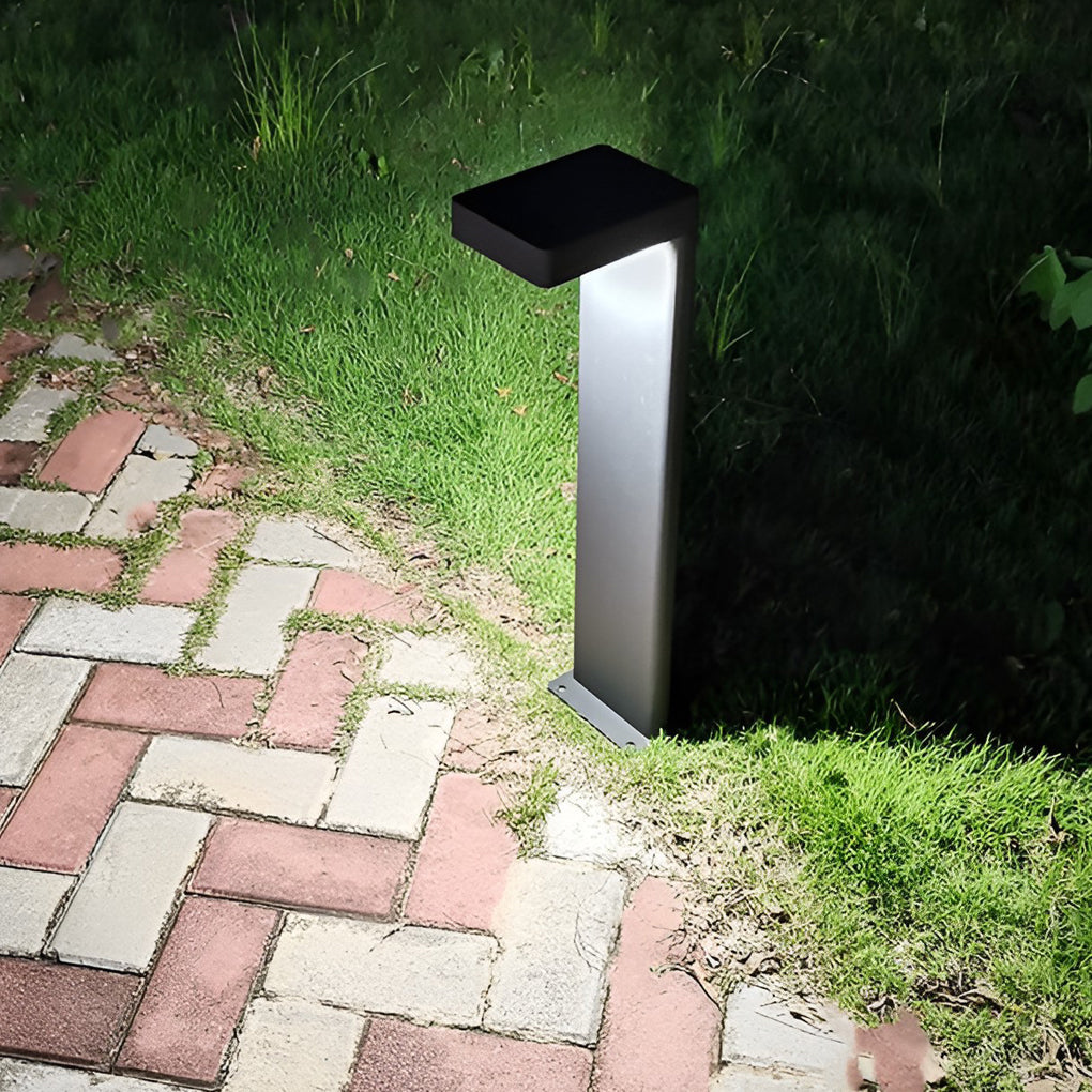 Sleek Solar Pathway Lights with Dusk-to-Dawn Sensor Modern LED Outdoor Landscape Lighting