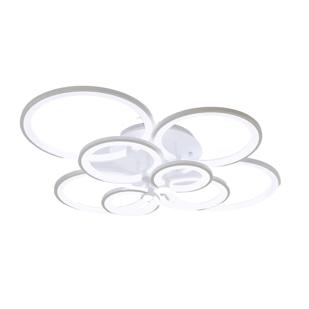 Elegant Semi Flush Mount Ceiling Lights with Unique Overlapping Rings