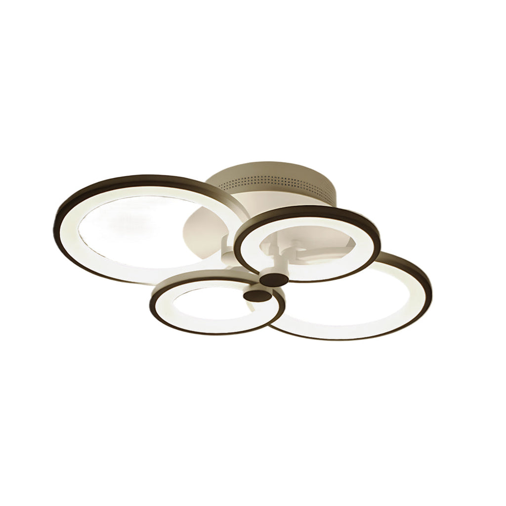 Elegant Semi Flush Mount Ceiling Lights with Unique Overlapping Rings