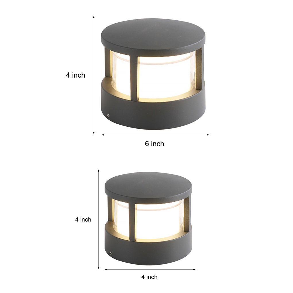Versatile LED Multi-Mount Lantern Modern Outdoor Lighting for Walls, Walkways, and Posts