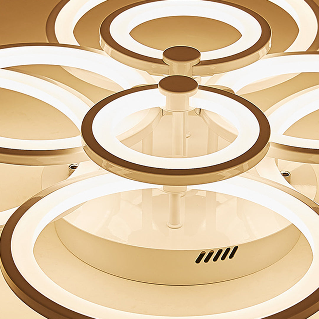 Elegant Semi Flush Mount Ceiling Lights with Unique Overlapping Rings