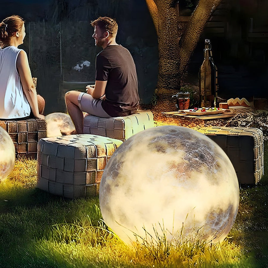 Dreamy Moon Lawn Light Waterproof Glass Luminous Outdoor Lamp