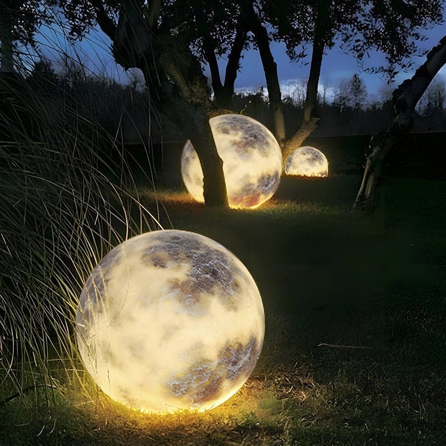 Dreamy Moon Lawn Light Waterproof Glass Luminous Outdoor Lamp