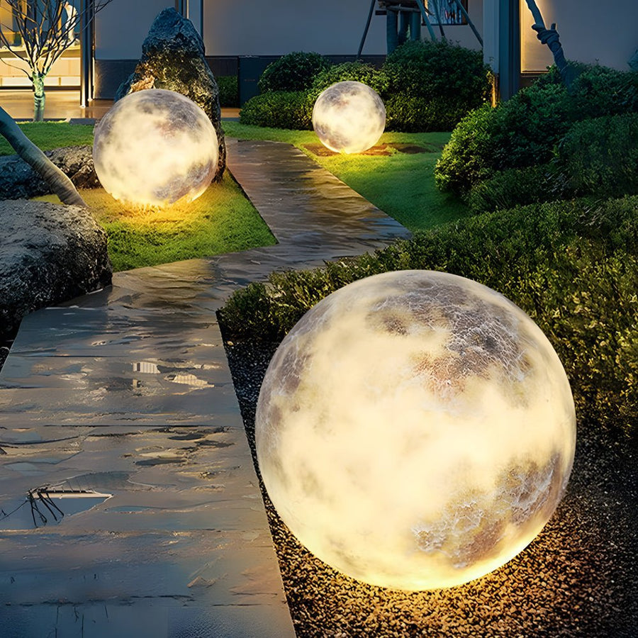 Dreamy Moon Lawn Light Waterproof Glass Luminous Outdoor Lamp