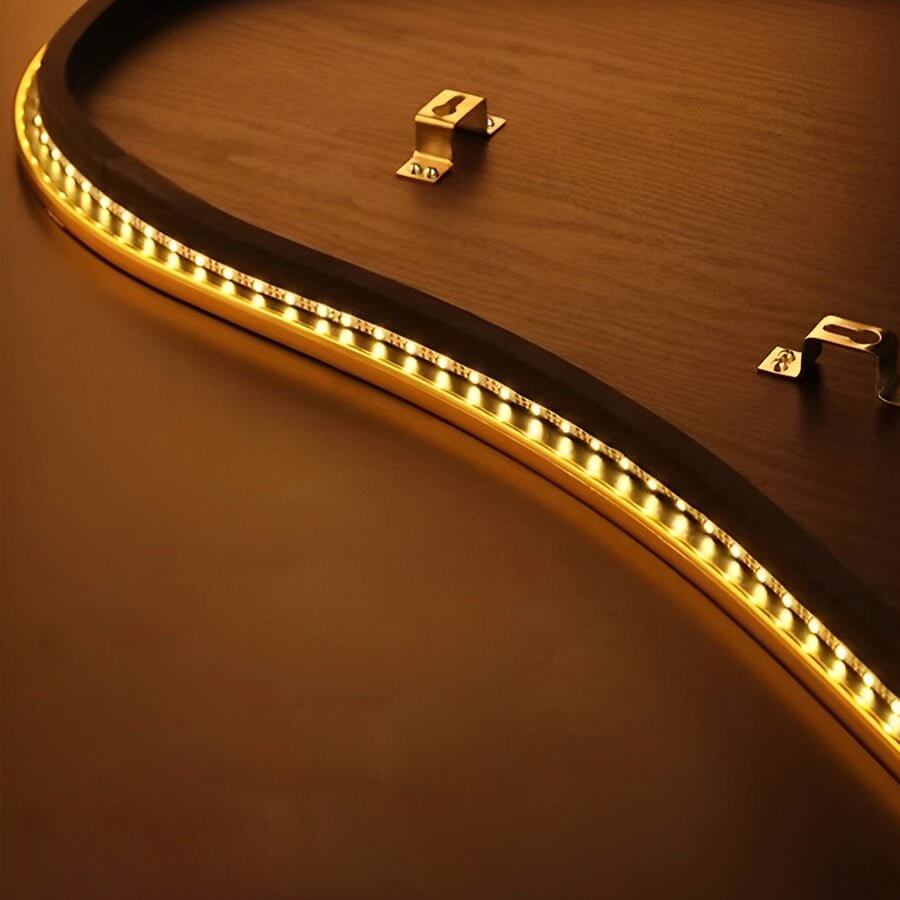 Feathers Painting Acrylic USB DC5V Round Wall Clock Wall Lamp with Remote