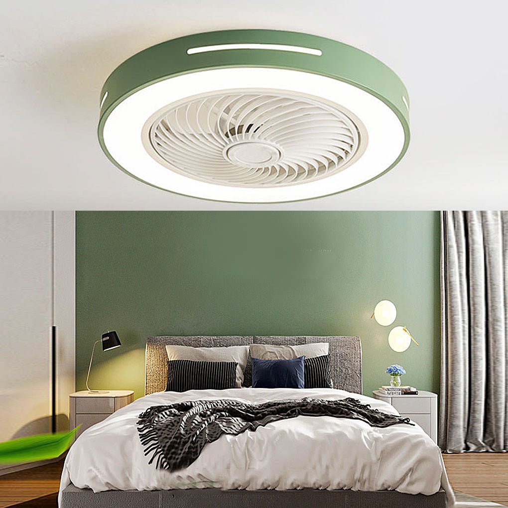 Inverter Bladed Ceiling Fans Light Intelligent Ceiling Fan Lamp with Remote Control Wind-guiding