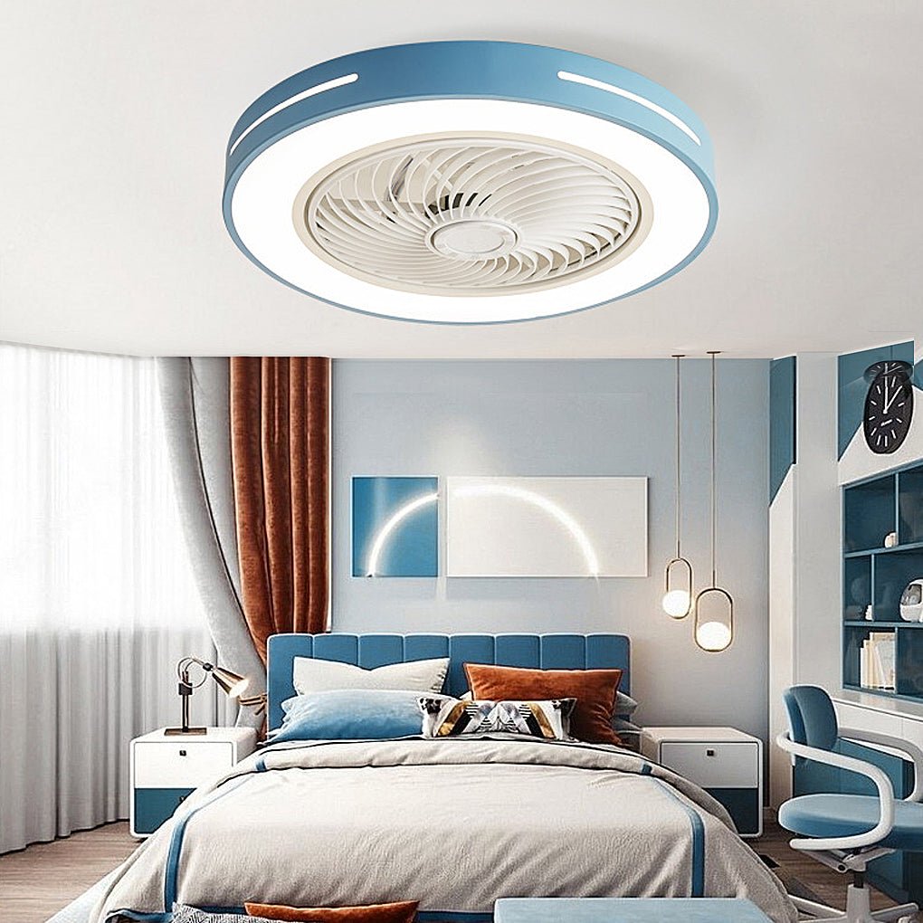 Inverter Bladed Ceiling Fans Light Intelligent Ceiling Fan Lamp with Remote Control Wind-guiding