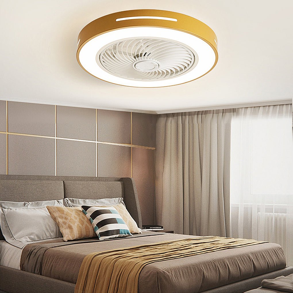 Inverter Bladed Ceiling Fans Light Intelligent Ceiling Fan Lamp with Remote Control Wind-guiding
