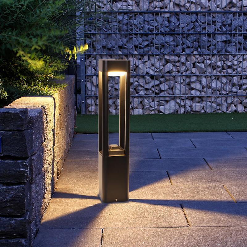 Quadruple-Sided Aluminum LED Bollard Lights Open Design for Optimal Illumination