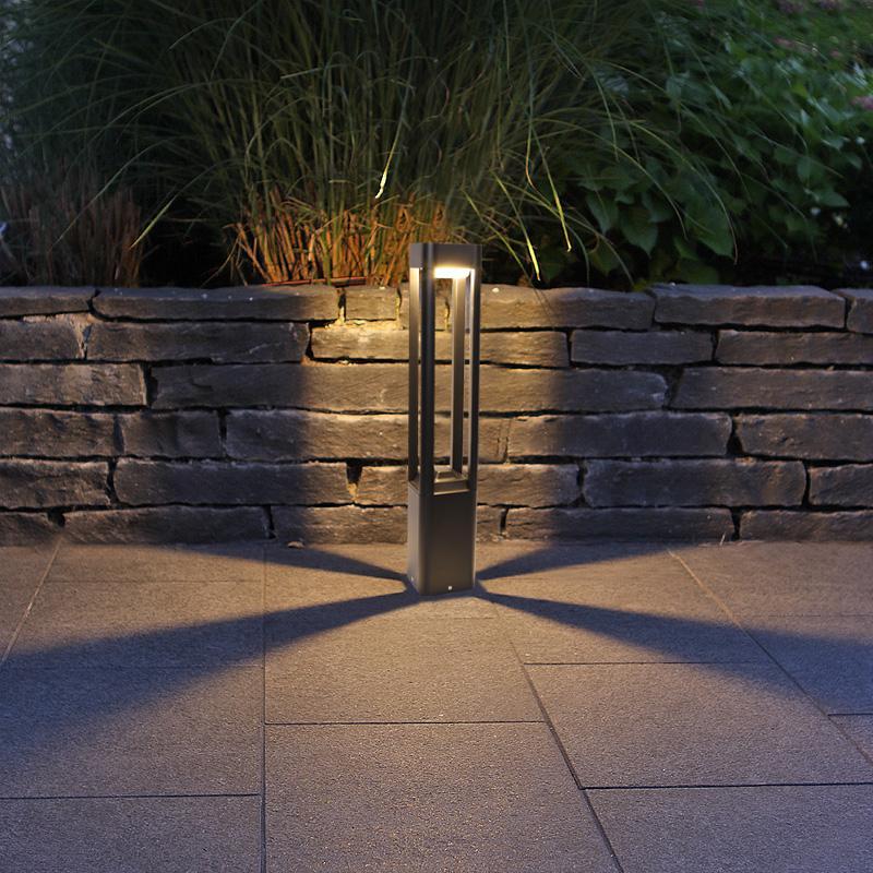 Quadruple-Sided Aluminum LED Bollard Lights Open Design for Optimal Illumination