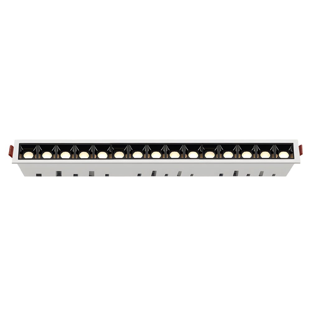 Modern LED Linear Recessed Ceiling Downlight, 1/2/5/10/15-Light