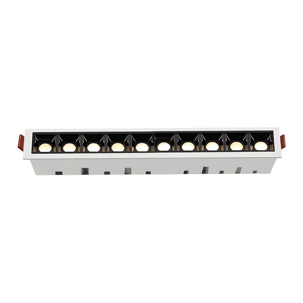 Modern LED Linear Recessed Ceiling Downlight, 1/2/5/10/15-Light