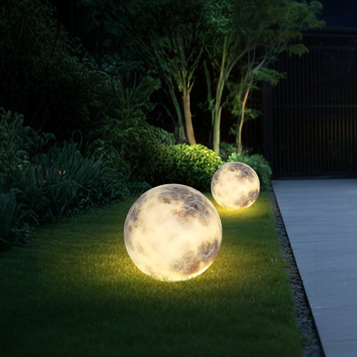 Dreamy Moon Lawn Light Waterproof Glass Luminous Outdoor Lamp