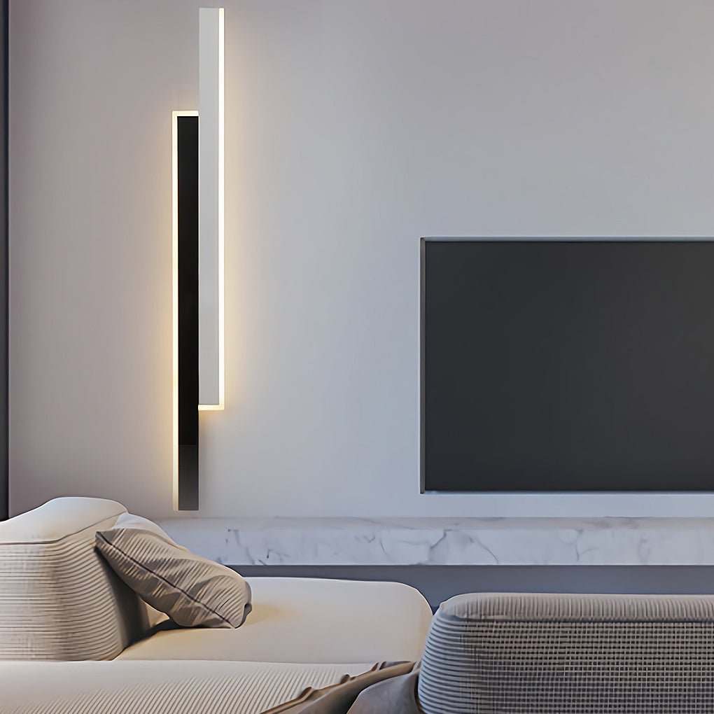 Nordic Minimalist Double Long LED Linear Lights Wall Lamp