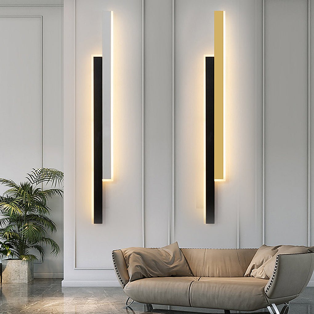 Nordic Minimalist Double Long LED Linear Lights Wall Lamp