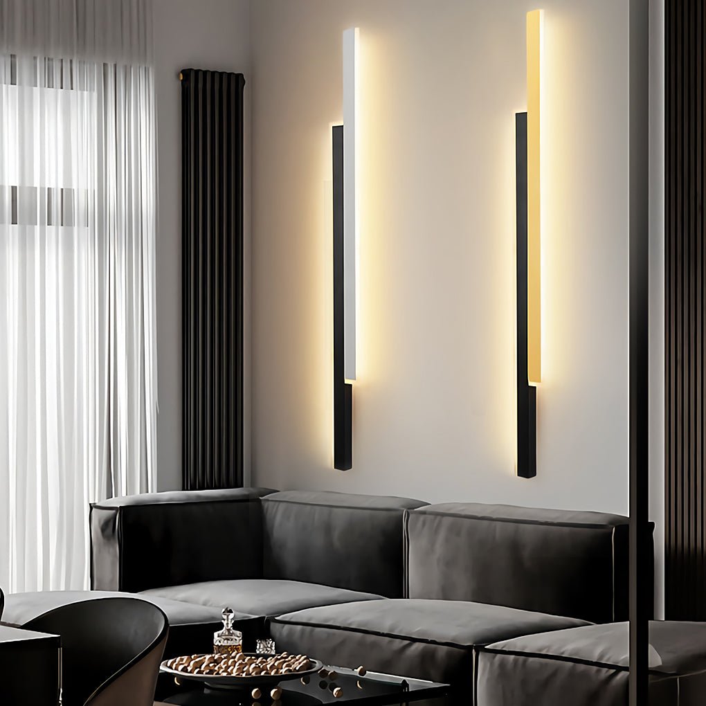 Nordic Minimalist Double Long LED Linear Lights Wall Lamp
