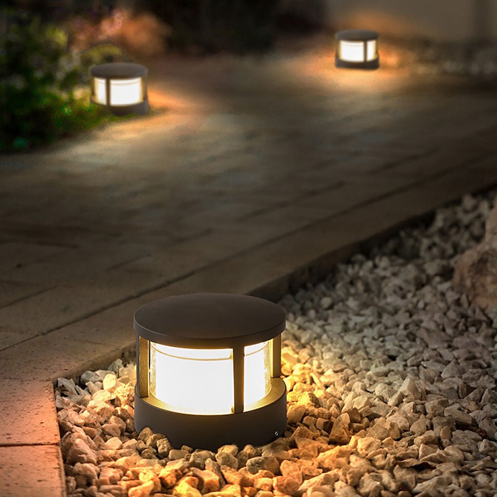Versatile LED Multi-Mount Lantern Modern Outdoor Lighting for Walls, Walkways, and Posts