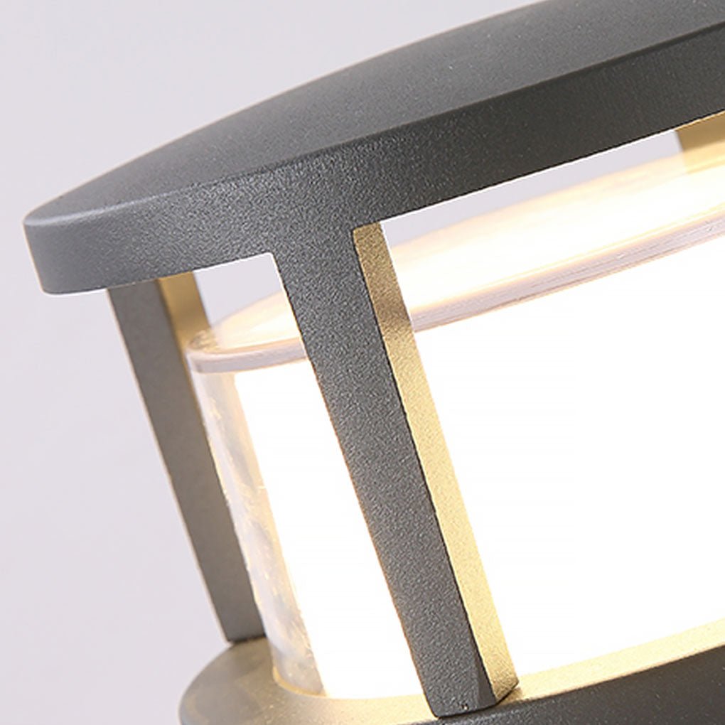 Versatile LED Multi-Mount Lantern Modern Outdoor Lighting for Walls, Walkways, and Posts