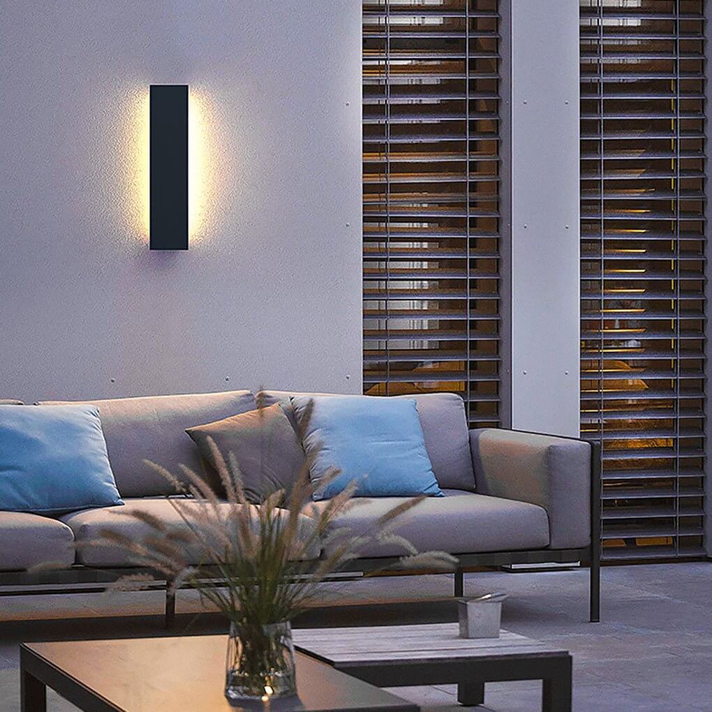 Outdoor Modern Waterproof LED Rectangular Wall Lights Wall