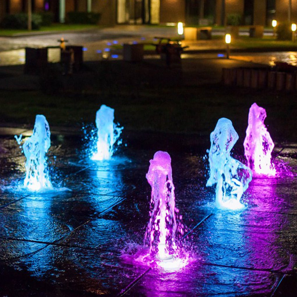 Vibrant LED Ring Pool Lights Waterproof and Colorful Fountain Illumination