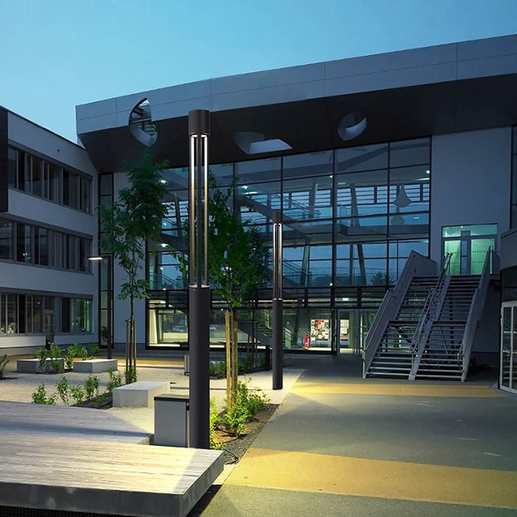 COB 30W LED Bollard Light Modern Open Fixture for Elegant Landscape Lighting