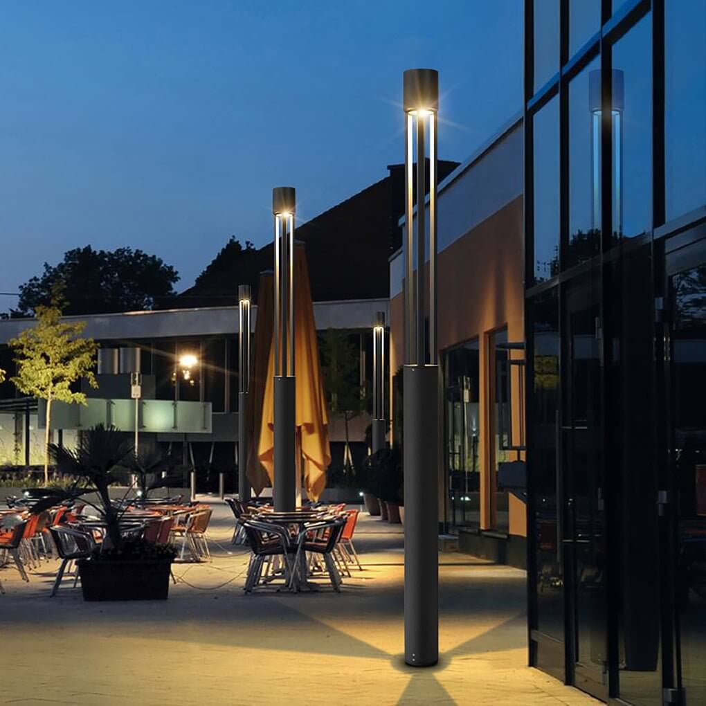 COB 30W LED Bollard Light Modern Open Fixture for Elegant Landscape Lighting