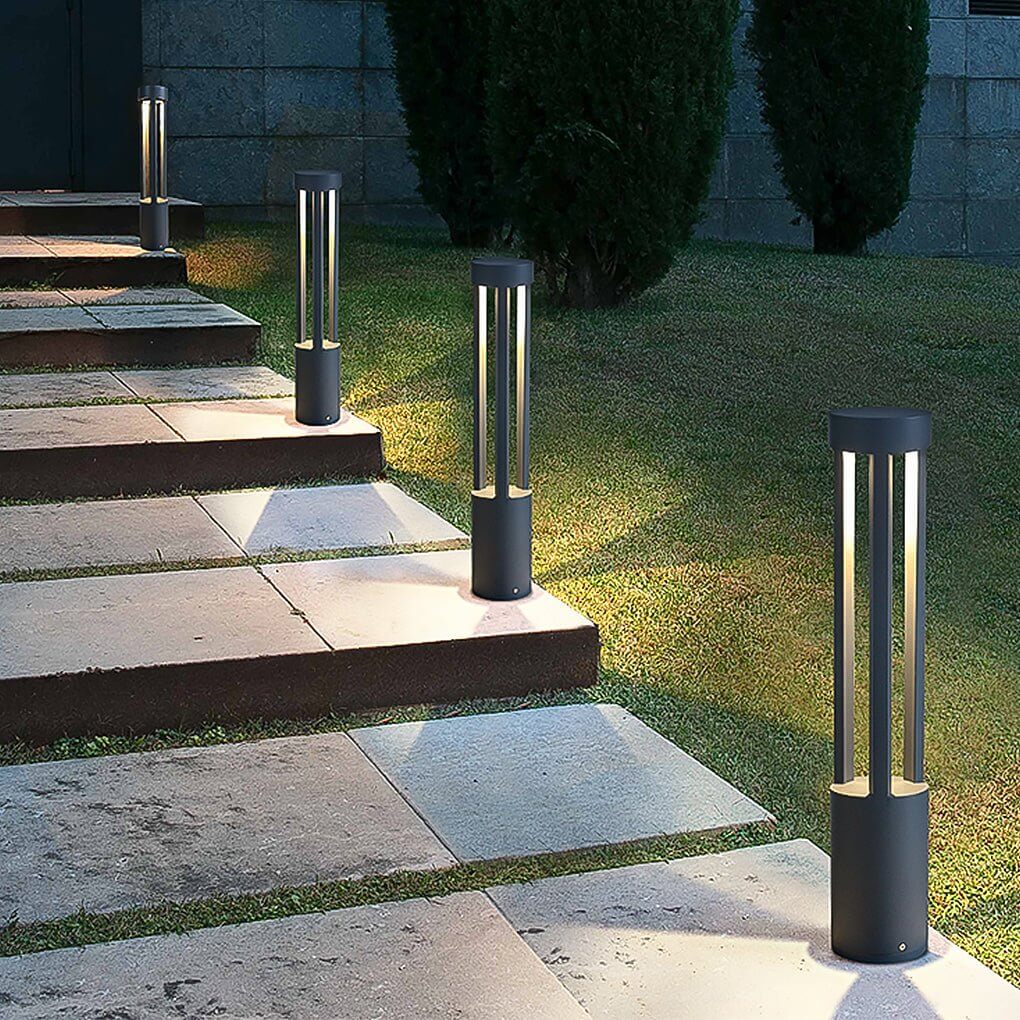 COB 30W LED Bollard Light Modern Open Fixture for Elegant Landscape Lighting
