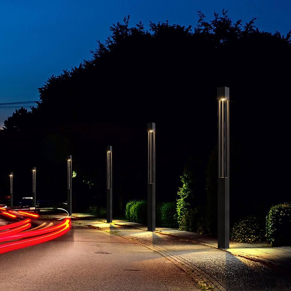 COB 30W LED Bollard Light Modern Open Fixture for Elegant Landscape Lighting