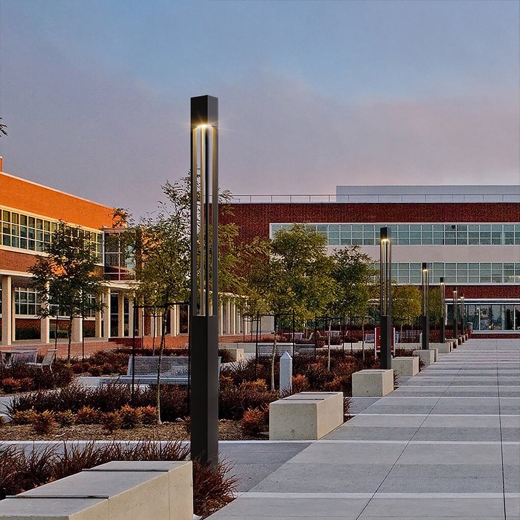 COB 30W LED Bollard Light Modern Open Fixture for Elegant Landscape Lighting