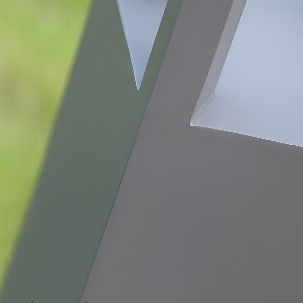 Black Aluminum Garden LED 7W 4-Beam Landscape Bollard Lights