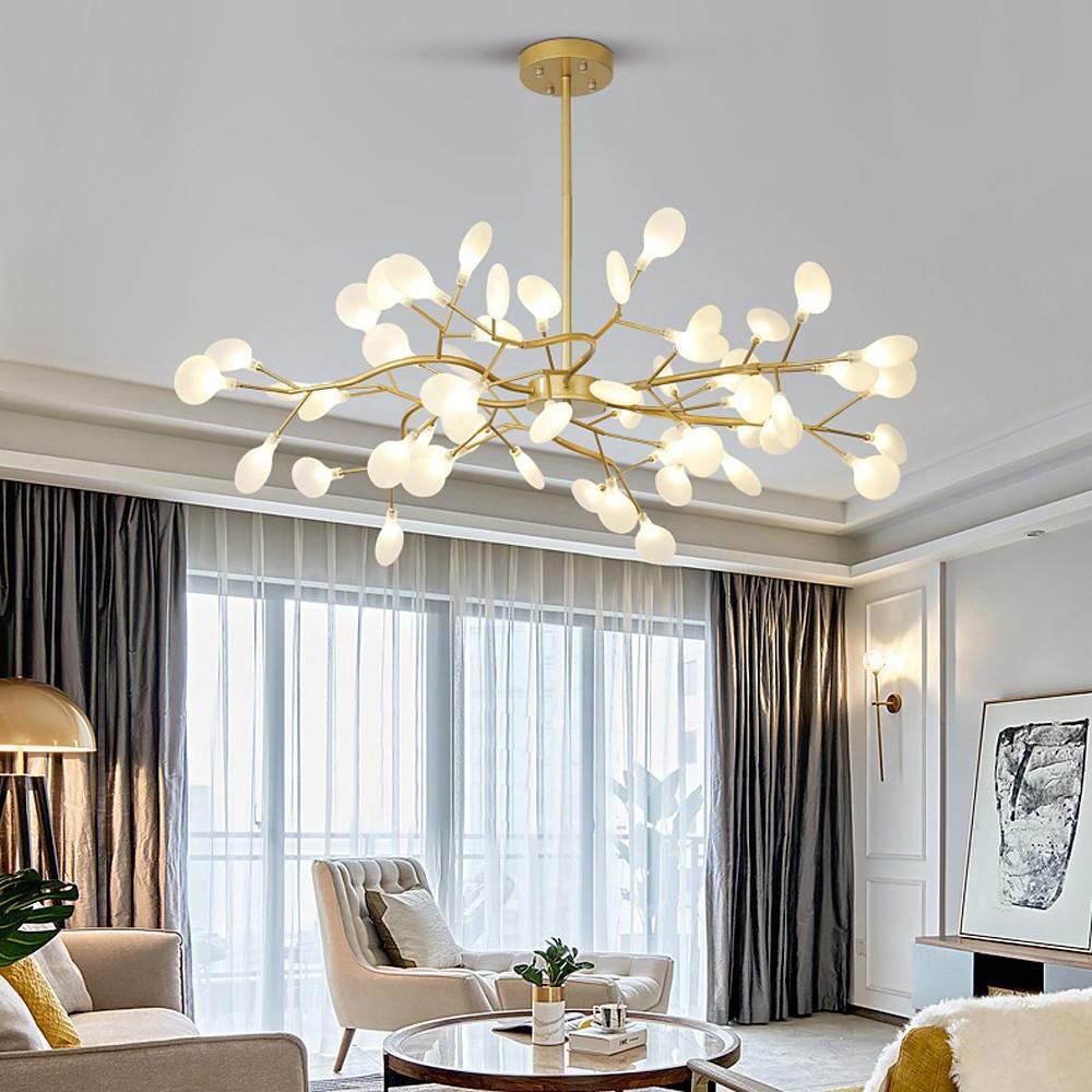 LED Firefly Sputnik Chandelier Modern Hanging Ceiling Lights